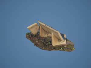 Bench 3D Scan - Low-poly 3Dモデル