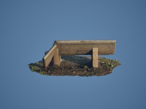 Bench 3D Scan - Low-poly 3Dモデル