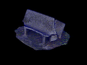 Bench 3D Scan - Low-poly 3Dモデル