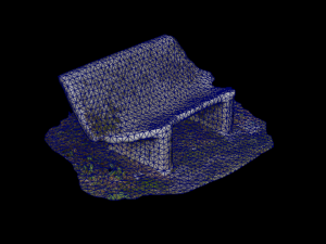 Bench 3D Scan - Low-poly 3Dモデル