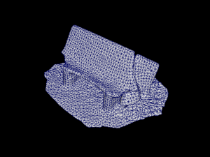 Bench 3D Scan - Low-poly 3Dモデル