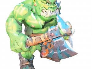 ORC CHARACTER WORLD OF WARCRAFT 3D Модель