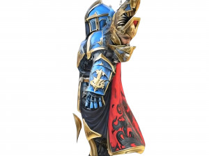 Corrupted Temple Crusader Knight - Realistic 3D Game Model 3D Model