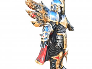 Corrupted Temple Crusader Knight - Realistic 3D Game Model 3D Model