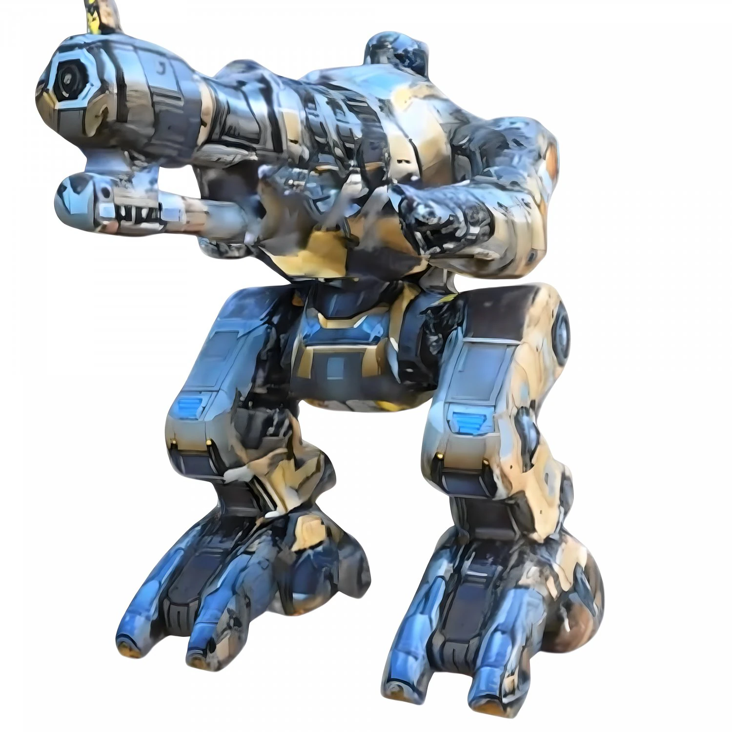 3d hyper realistic military mechanized robot 3D Model .c4d .max .obj .3ds .fbx .stl .blend 
