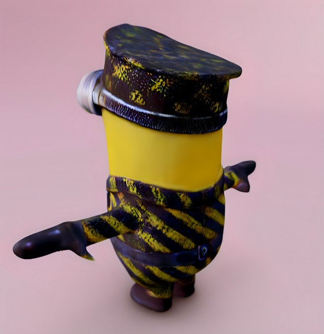 Minion Military Uniform Modelo 3D .c4d .max .obj .3ds .fbx .stl .blend 