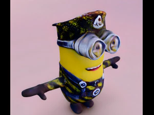Minion Military Uniform 3D Model