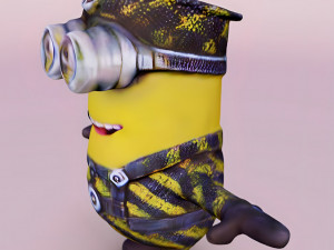 Minion Military Uniform Modelo 3D