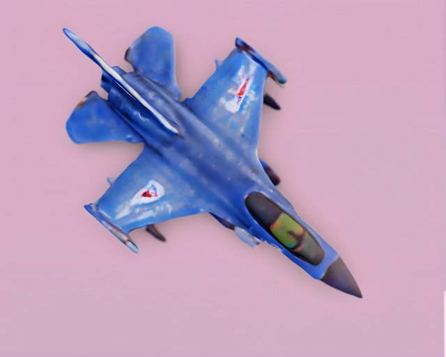 F-16 Fighting Falcon 3D Model .c4d .max .obj .3ds .fbx .stl .blend 