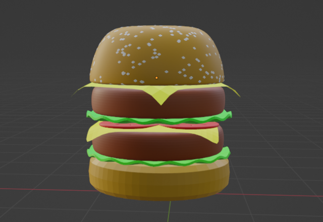 Burger Modello 3D .c4d .max .obj .3ds .fbx .stl .blend 