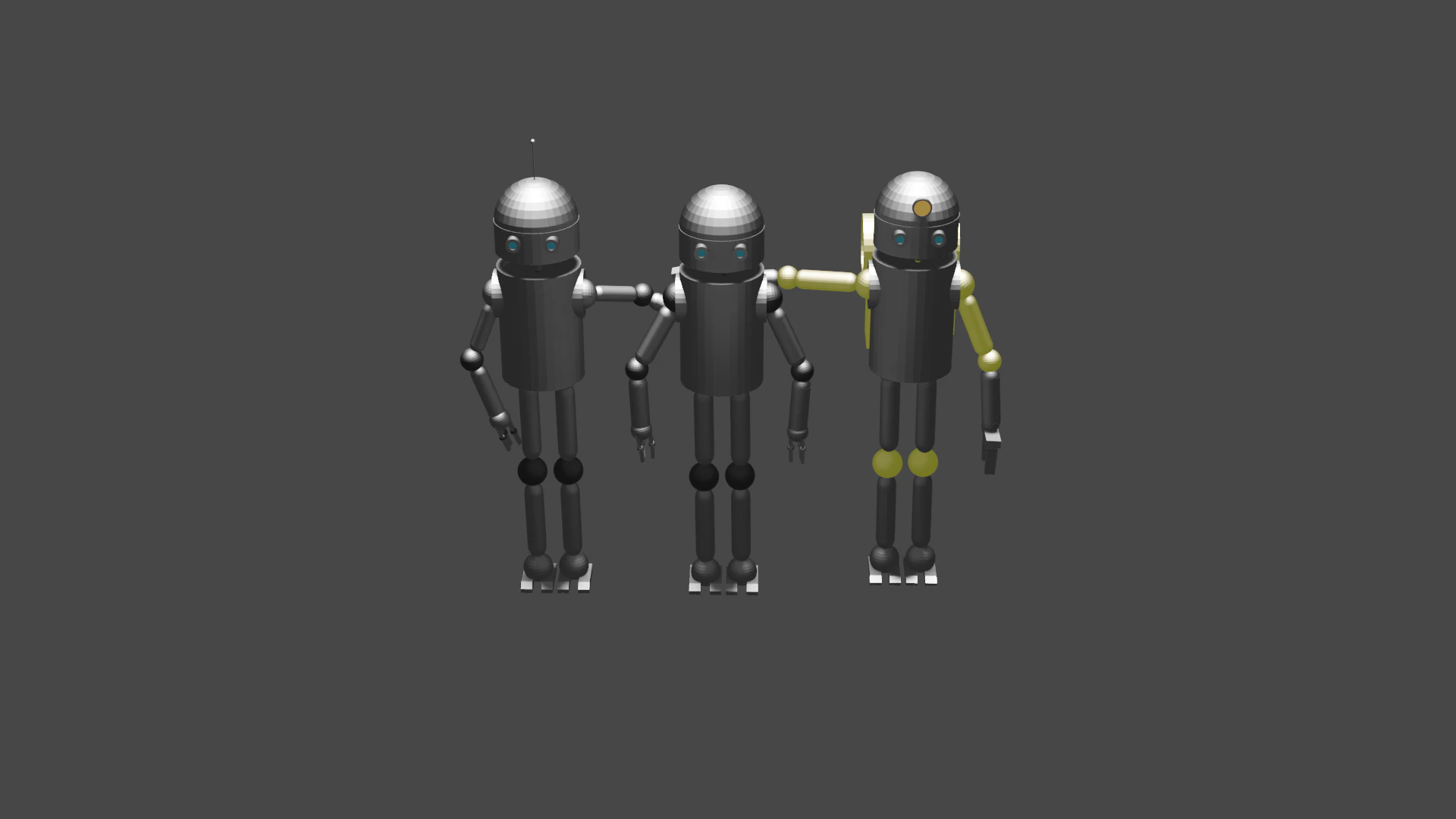 Robot 3D Model .c4d .max .obj .3ds .fbx .stl .blend 