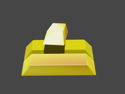 Gold ingot 3D Модель