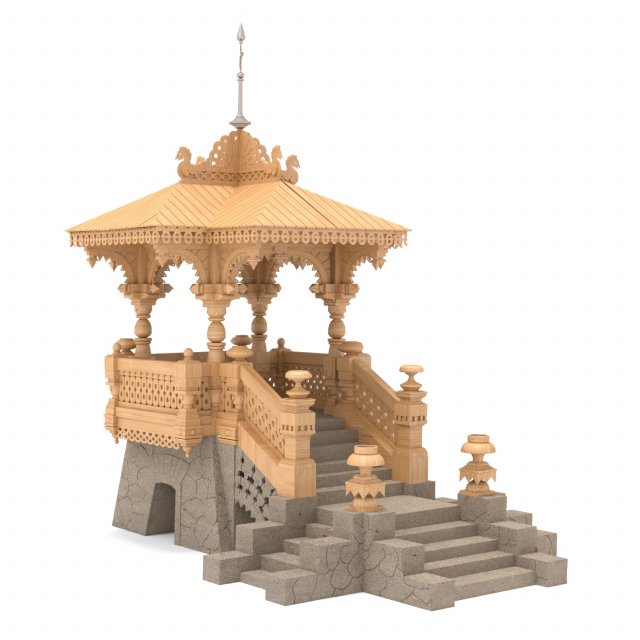 Alcove 3D Model .c4d .max .obj .3ds .fbx .stl .blend 