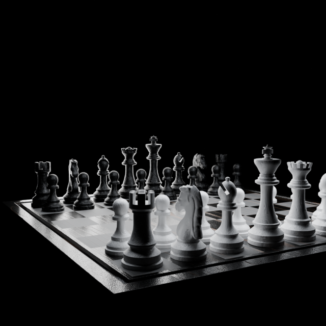 CHESS 3D Model .c4d .max .obj .3ds .fbx .stl .blend 
