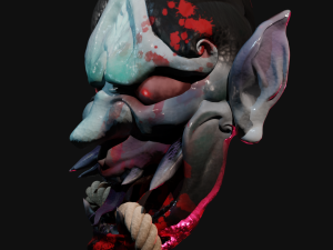 Hannya mask Model 3D