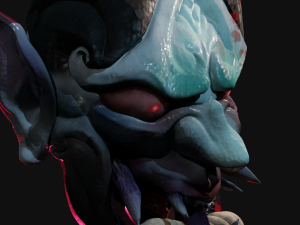 Hannya mask Model 3D