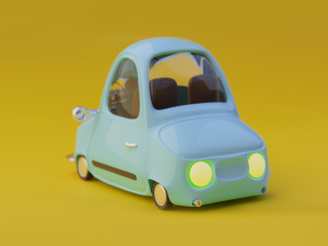 Cartoon car 3D Model