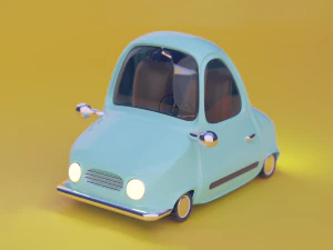 Мультяшный автомобиль 3D Модель