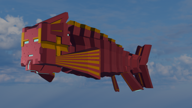 Mechanical fish 3D मॉडल .c4d .max .obj .3ds .fbx .stl .blend 