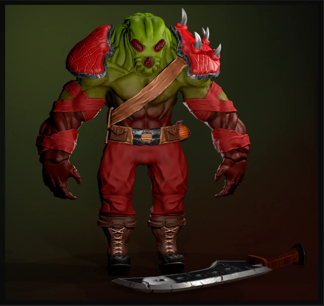 Чужак 3D Модель .c4d .max .obj .3ds .fbx .stl .blend 