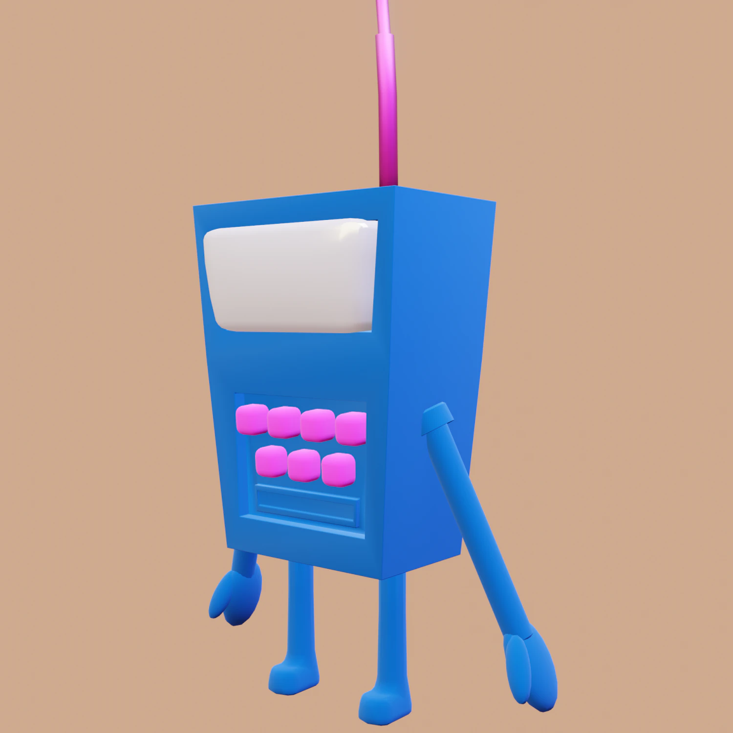 Robot 3D Model .c4d .max .obj .3ds .fbx .stl .blend 