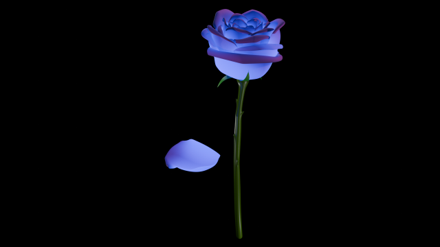 Rose 3D Model .c4d .max .obj .3ds .fbx .stl .blend 