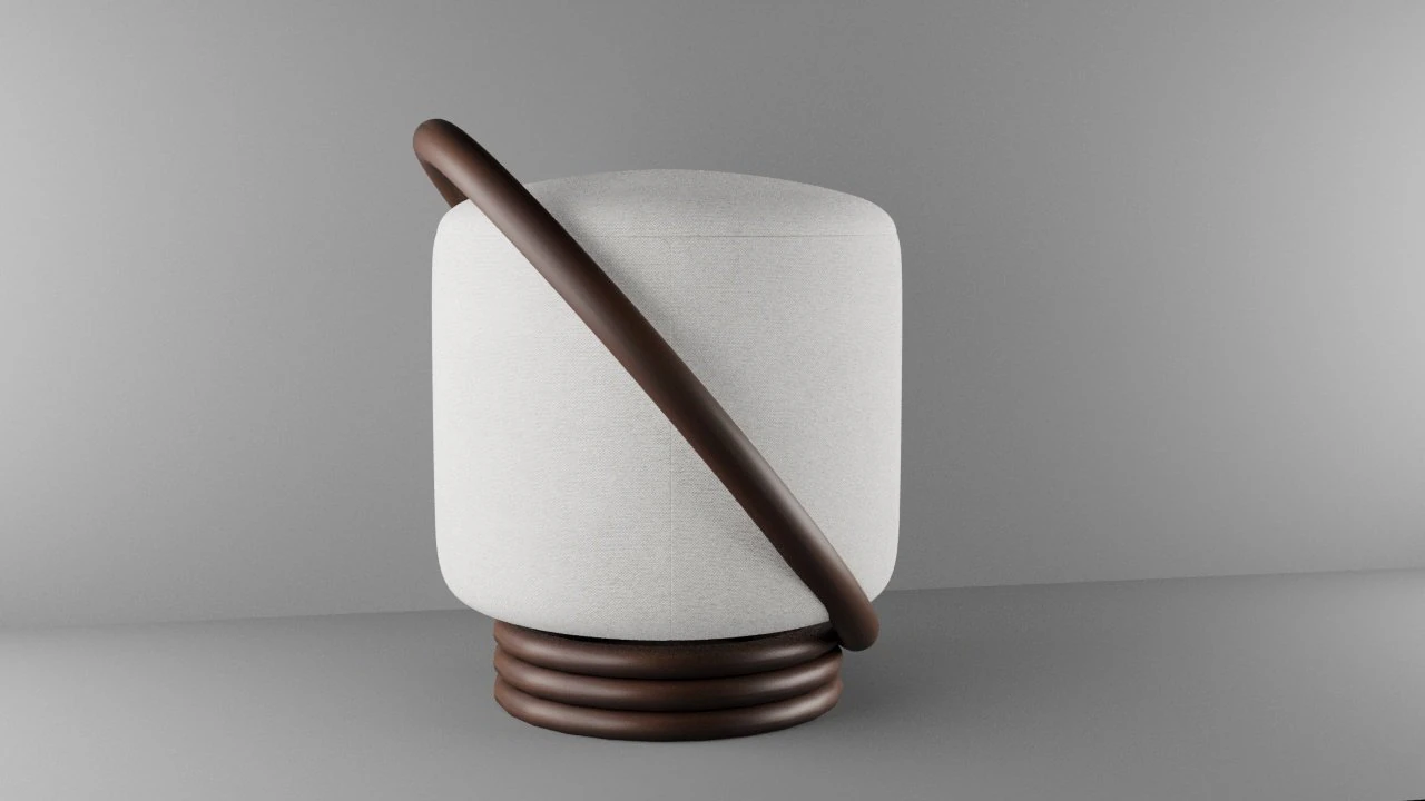 Puff 3D Model .c4d .max .obj .3ds .fbx .stl .blend 