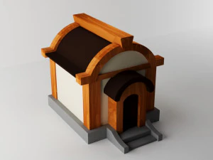 Фэнтезийный дом 3D Модель