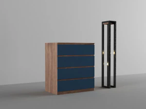 Dresser And Lighting 3D Model