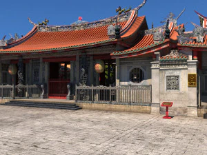 Lungshan Temple 3D Model
