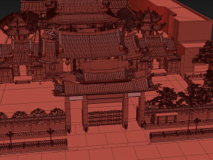 Lungshan Temple 3D Model