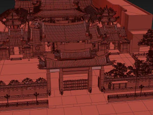 Lungshan Temple 3D Model