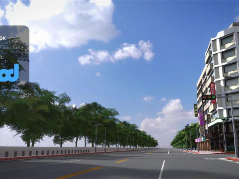 Strada 500M Modello 3D