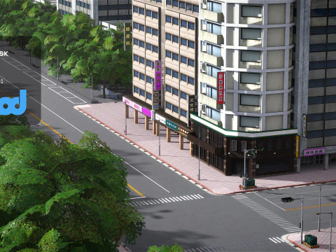 Street 500M 3D Model