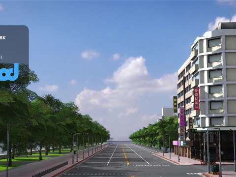 Street 500M 3D Model