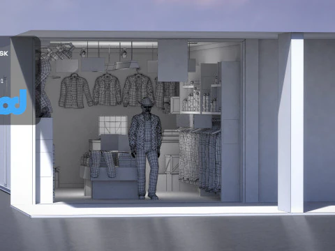 Raohe Jeans Shop 3D Model