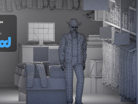 Raohe Jeans Shop 3Dモデル