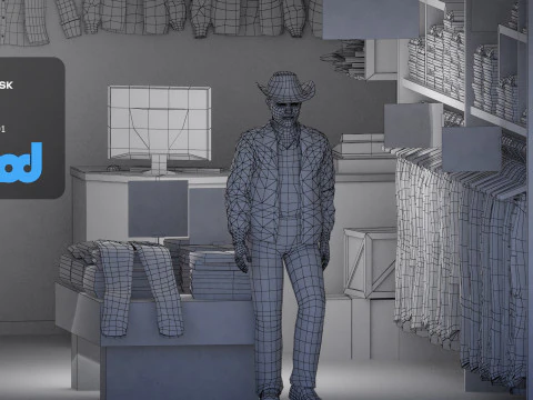 Raohe Jeans Shop 3D Model