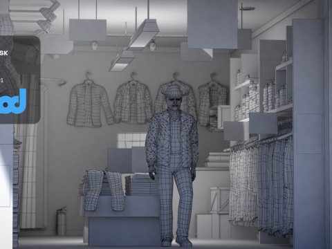 Raohe Jeans Shop 3Dモデル