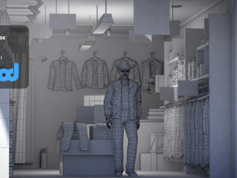 Raohe Jeans Shop 3D Model
