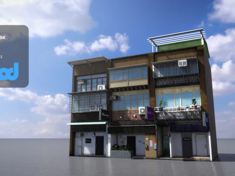 ТВ Дом 001 3D Модель