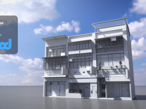 TW House 001 Modèle 3D