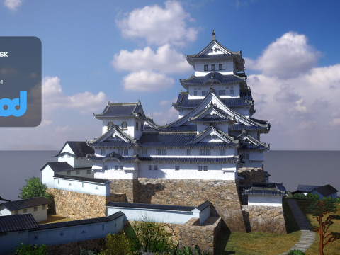 Japanese Castle 3D-Modell