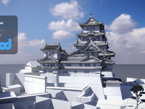 Japanese Castle Model 3D