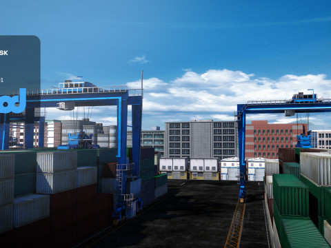 Container Yard 3D 모델