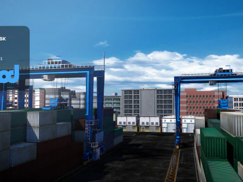 Container Yard 3D Model