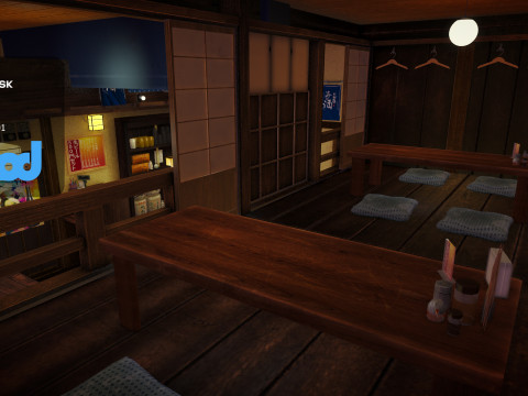 Japanese Izakaya Restaurant 3D 模型