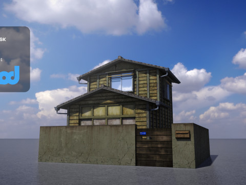 Japanese Style House 0024 3D Model