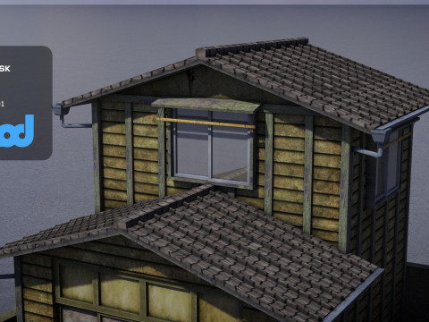 Japanese Style House 0024 3D Model