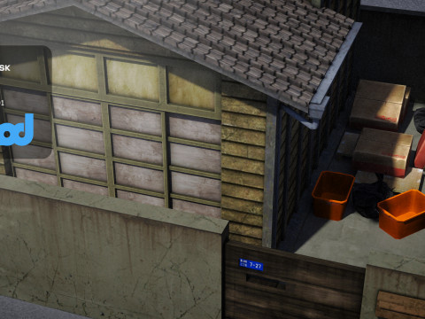 Japanese Style House 0024 3D Model